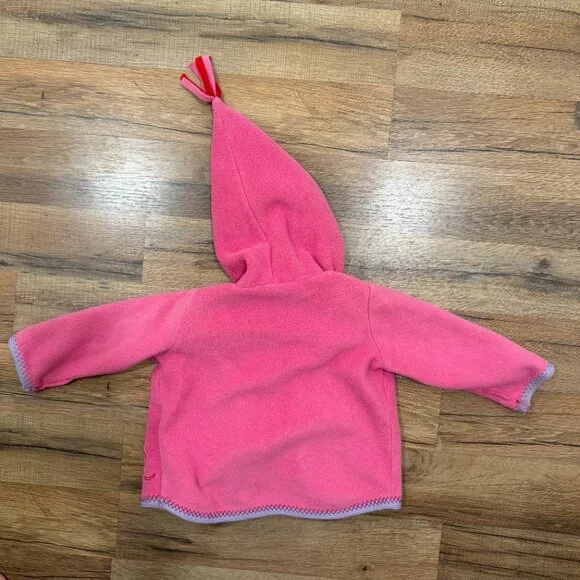 Hannah Andersson Toddler Girls Zip-Up Jacket in Pink Sz 70 - Picture 2 of 8